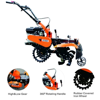 Inizio di lavorazione di ritrazione di larghezza di GT600 Mini Power Belt Tiller 620mm