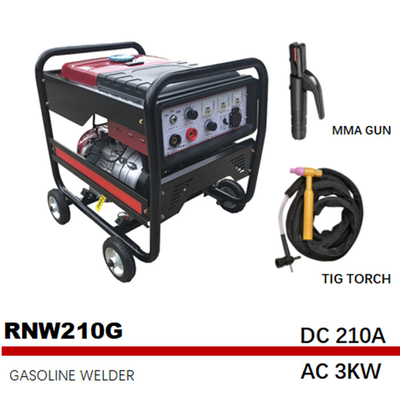 frequenza portatile RNW210G di Generator Petrol Medium del saldatore dell'arco di 85.5kg 210A