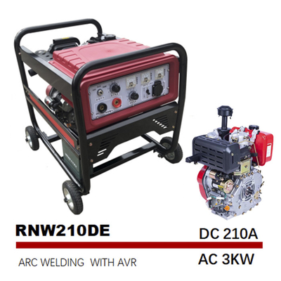 carro armato a diesel di Generator 12.5L del saldatore del motore dell'arco 210A piccolo
