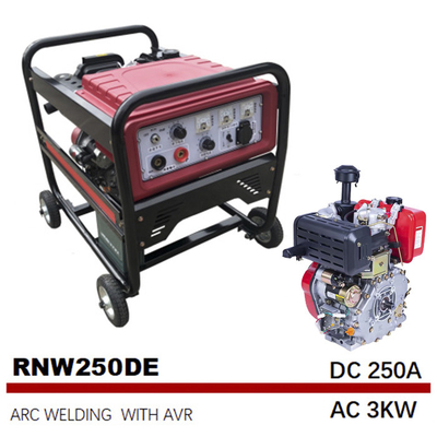 CA 3KW 250 di CC un saldatore per media frequenza del carro armato 12.5L del generatore della saldatura ad arco