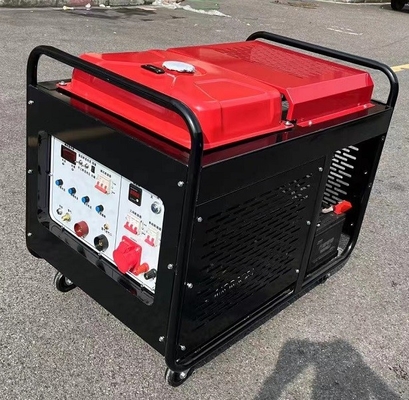 Un'aria di 4 colpi ha raffreddato i generatori di saldatura diesel 300A con il carro armato diesel 25L
