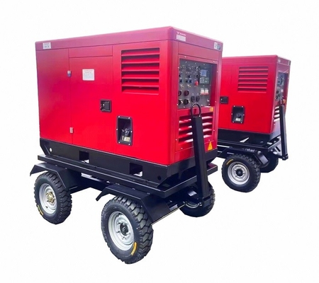 3 inizio elettrico LCD di saldatura diesel silenzioso del pannello di controllo DC12V del generatore di fase 400A
