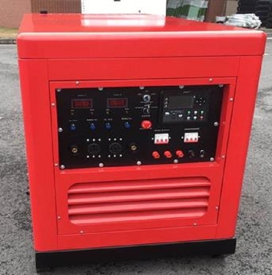 motore elettrico LCD di saldatura diesel silenzioso del pannello di controllo DC12V del generatore 300A