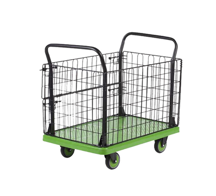 carretto portatile della drogheria del carretto del corrimano del doppio 300kg guardavia pieghevole del carrello dell'alta