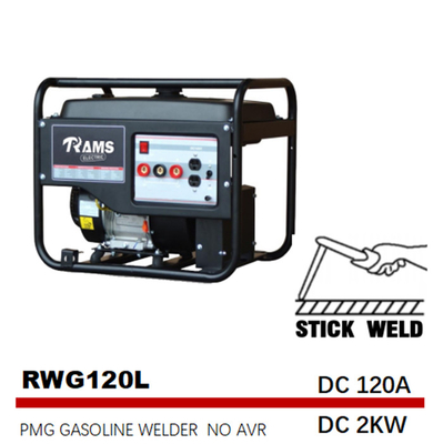 tipo per media frequenza di saldatura L del generatore 2kw pmg del bastone della benzina 120A
