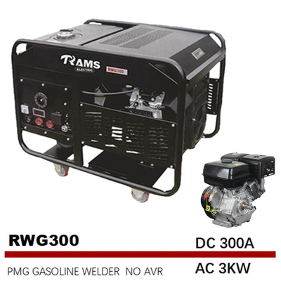 3kw inizio elettrico Genset 300 generatore a magnete permanente del carro armato di gas del saldatore 30L di amp