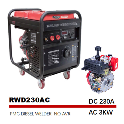 Inizio elettrico diesel di Generator 230A del saldatore di CC di CA dell'arco del motore 190FE