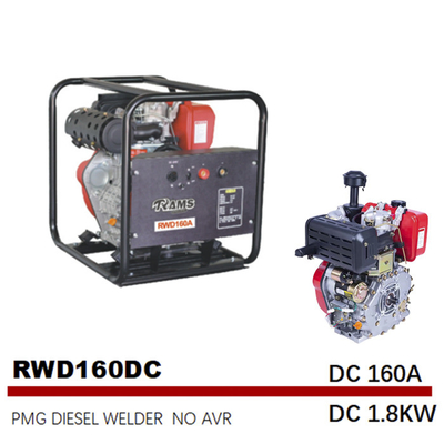 Generatore diesel di monofase di CC 1.8kw 3.5L per media frequenza