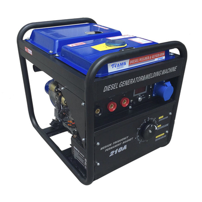 Corrente alternata DIESEL del grande del serbatoio di combustibile generatore portatile dell'arco 3kw 210 amp