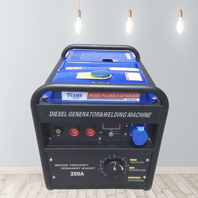 CC 2kw 250 magnete permanente elettrico di inizio del motore diesel del saldatore 195FE di amp