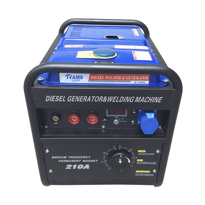 Corrente alternata DIESEL del grande del serbatoio di combustibile generatore portatile dell'arco 3kw 210 amp